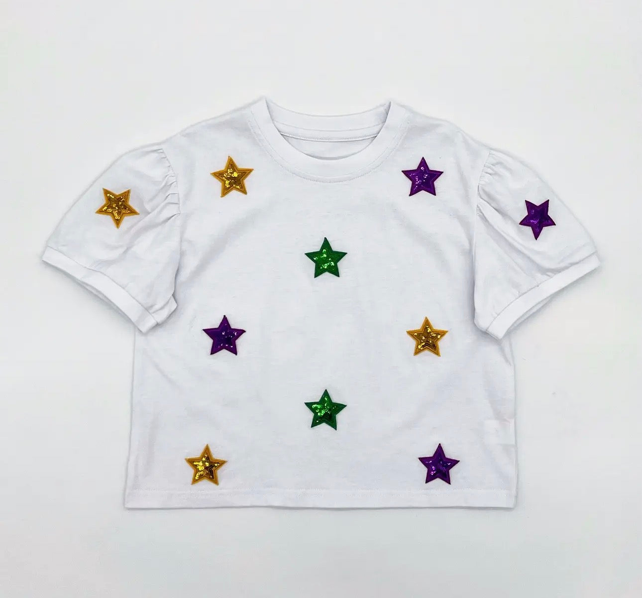 Sequin Star Mardi Gras Shirt